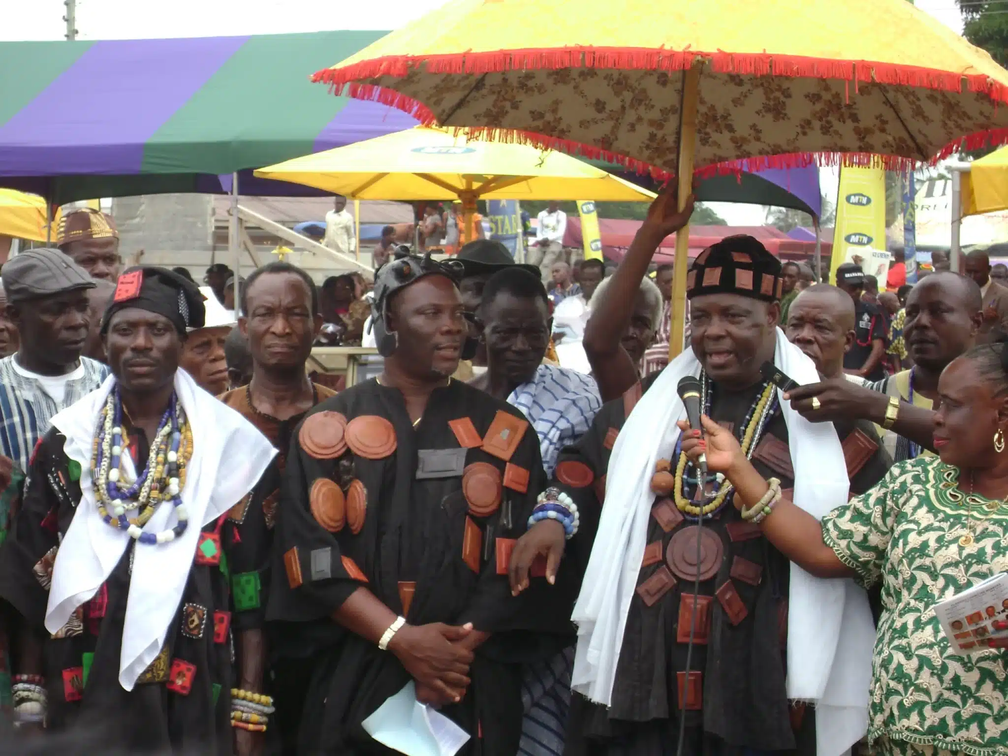 The Chief and Elders during the Asafotufiam festival