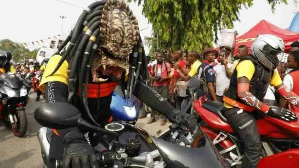 Locals showed up in different costumes for the festival
