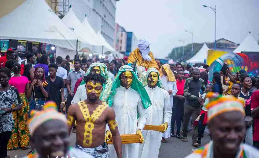 Streets of Accra during the Chale Wote Festival