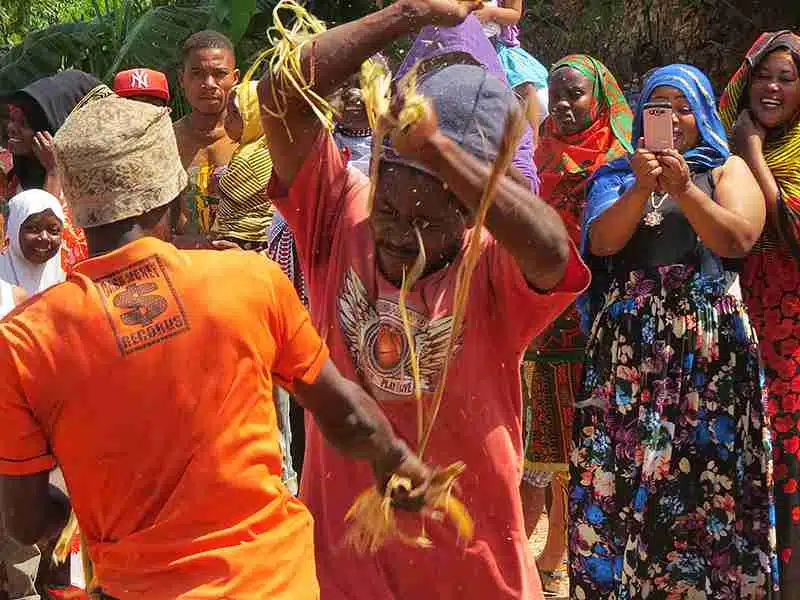 The festival's traditional fight