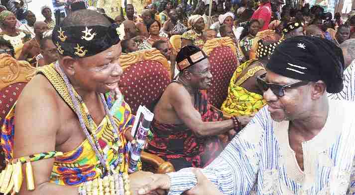 Men having a conversation during the Ngmayem festival celebrations