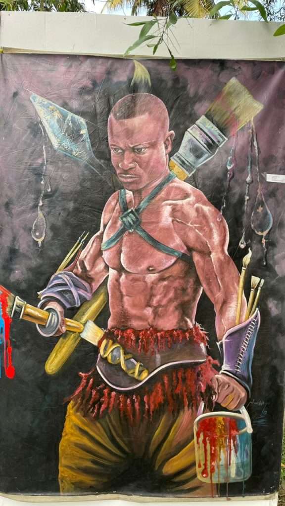 A nice artwork of a fierce warrior 
