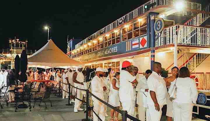 All white boat party