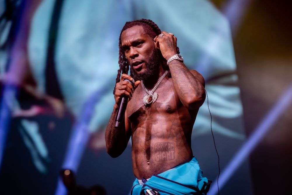 African's own Gaint, Burna Boy, performing live on stage