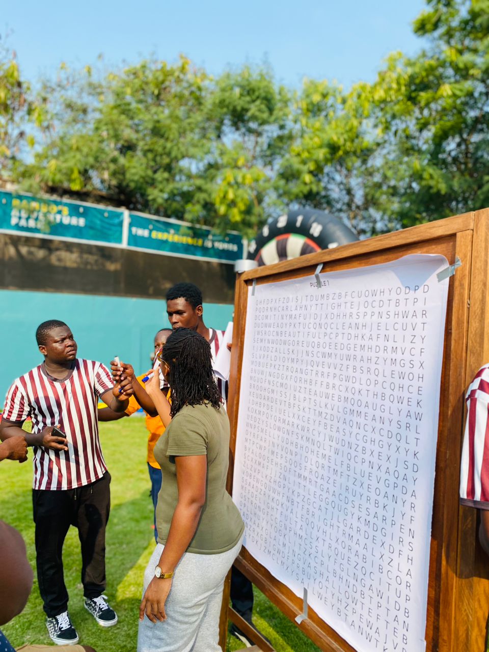 Giant Word Search Bambos Adventure Park Gold Coast XP