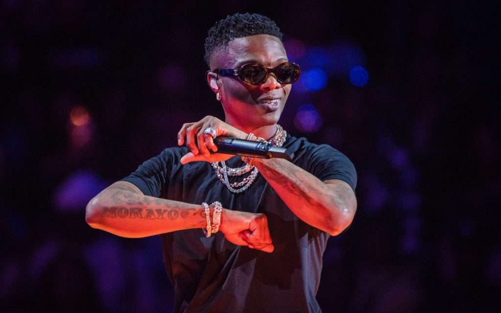 Nigerian's star boy musician, Wizkid Ayo performing live on stage