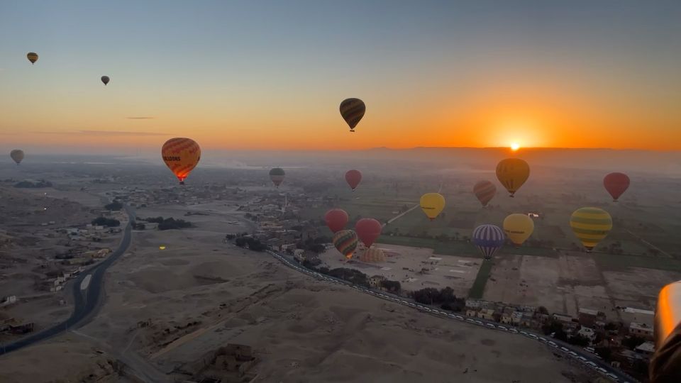 Hot Air Balloon Ride Over Luxor at Sunrise