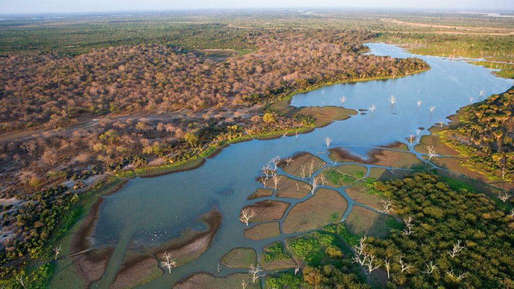 Okavango Delta airview